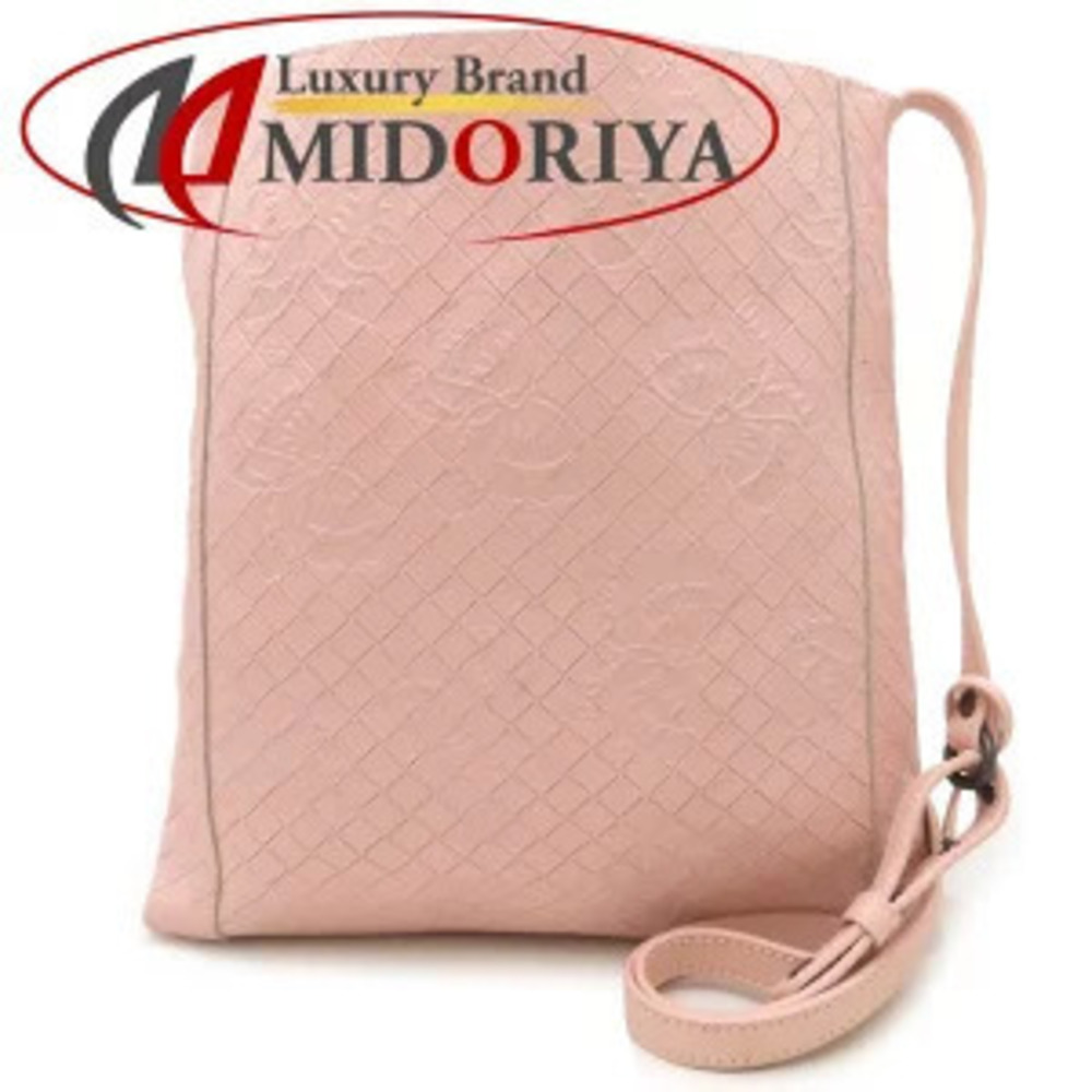 Bottega Veneta Intrecciomirage Papillon Shoulder Bag Leather Pink